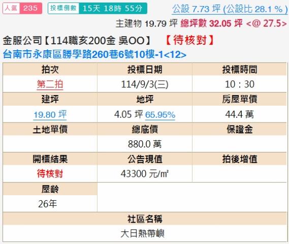 台南大樓法拍-2