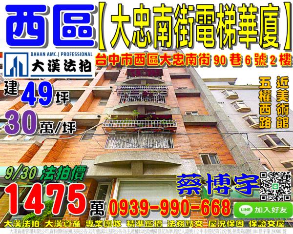 西區大忠南街法拍屋