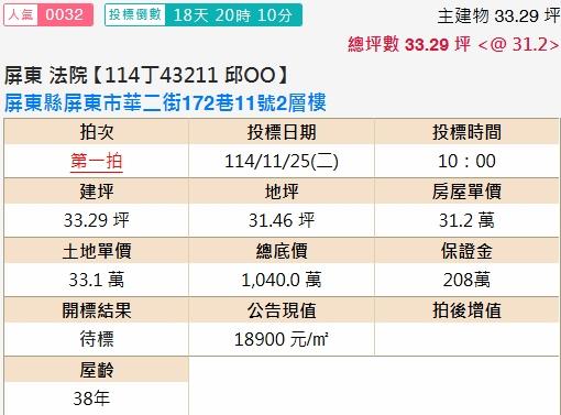 屏東市透天法拍-2