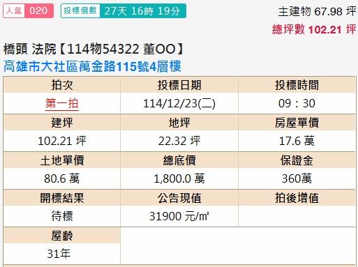 高雄大社法拍透天-2