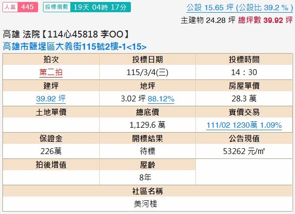高雄鹽埕法拍大樓-2