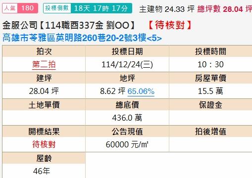 苓雅公寓法拍-2