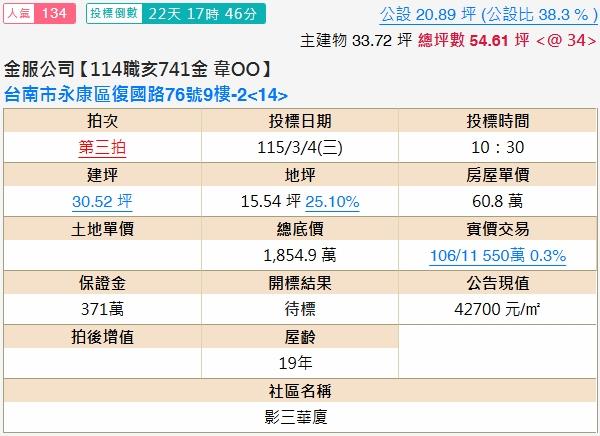 台南永康大樓法拍-2