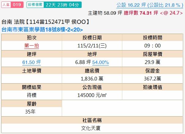 台南東區法拍大樓-2