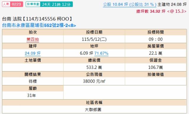 台南永康大樓拍賣-2