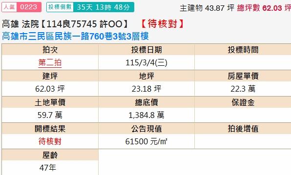 高雄透天法拍-2