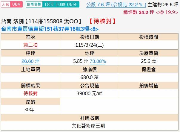 台南東區法拍大樓-2