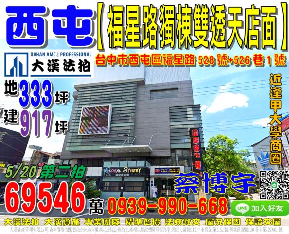 西屯區福星路透天店面