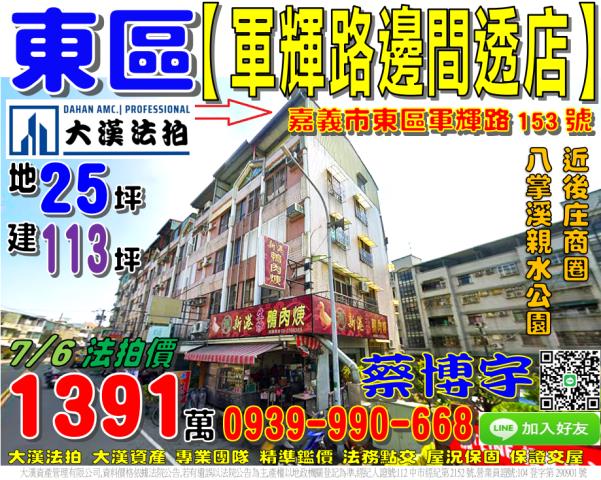 東區法拍屋軍輝路店面