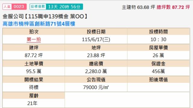 高雄楠梓透天法拍-2