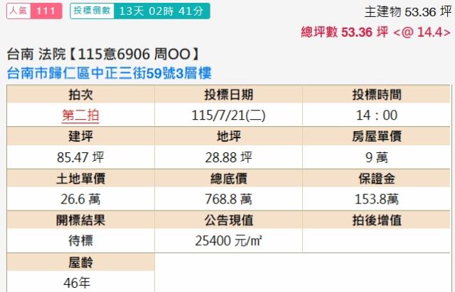 台南透天拍賣-2