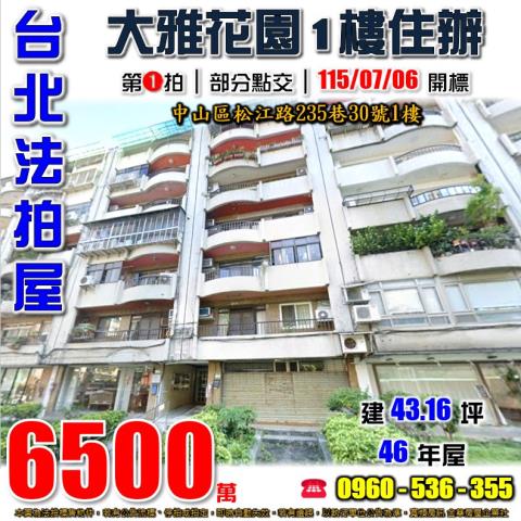 台北中山區法拍一樓-1