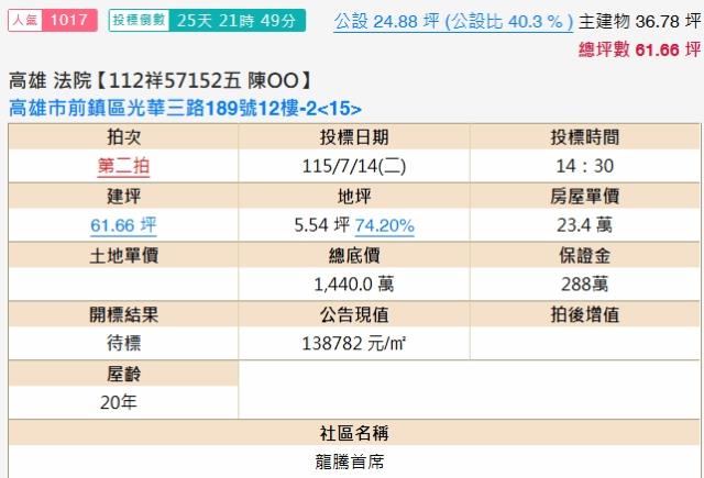 高雄前鎮大樓法拍-2