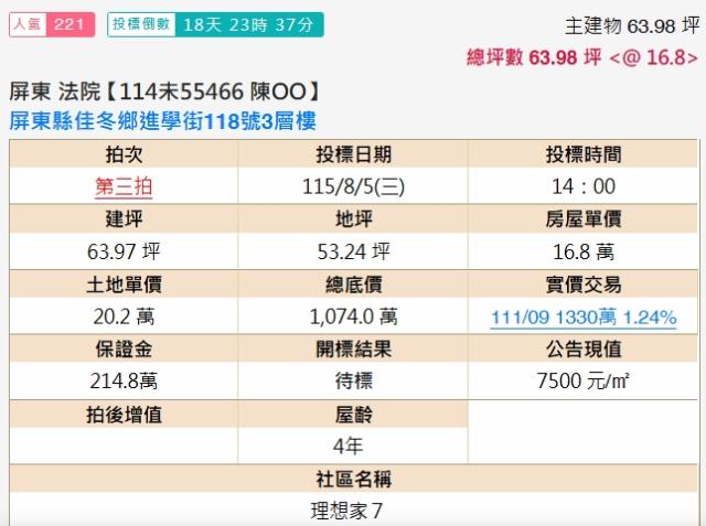 屏東透天拍賣-2
