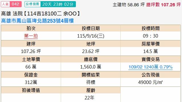 鳳山法拍透天-2