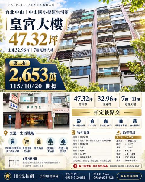 中山區大樓法拍-1