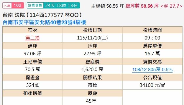 台南安平透天法拍-2