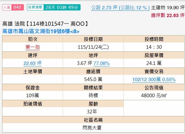 鳳山華廈法拍-2